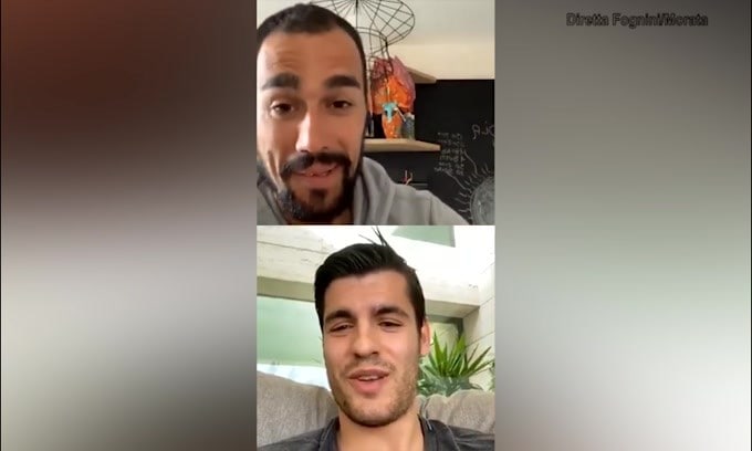 Fognini a Morata: "Futuro all'Inter? No, sto bene all'Atletico Madrid"