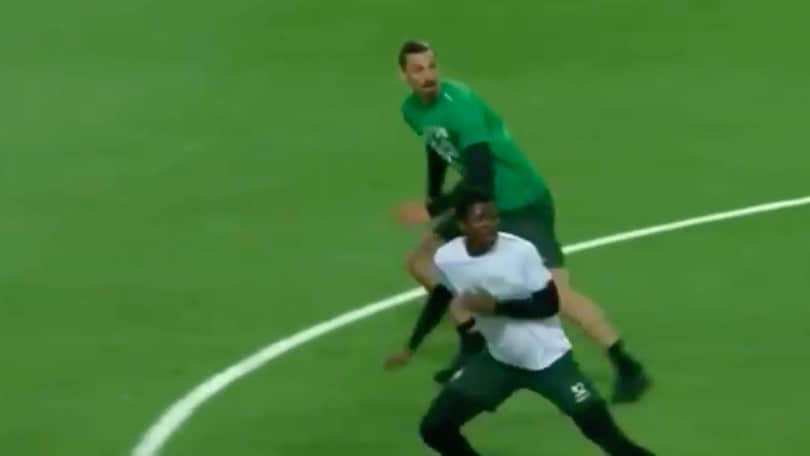 Milan, Ibrahimovic in gol nella partitella con l'Hammarby