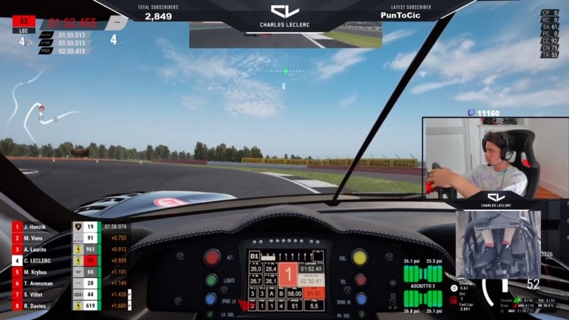 Rossi accetta la sfida di Leclerc su Assetto Corsa, i risultati