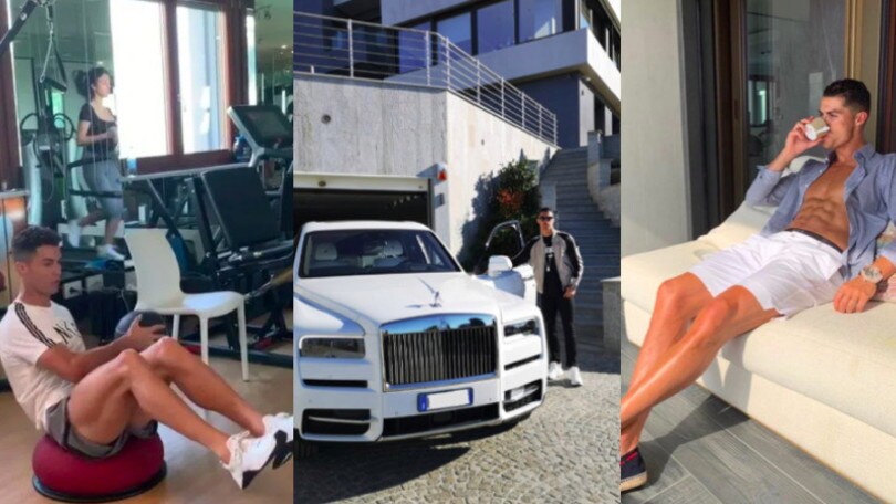 Cristiano Ronaldo, la super villa a Torino con palestra e macchine di lusso