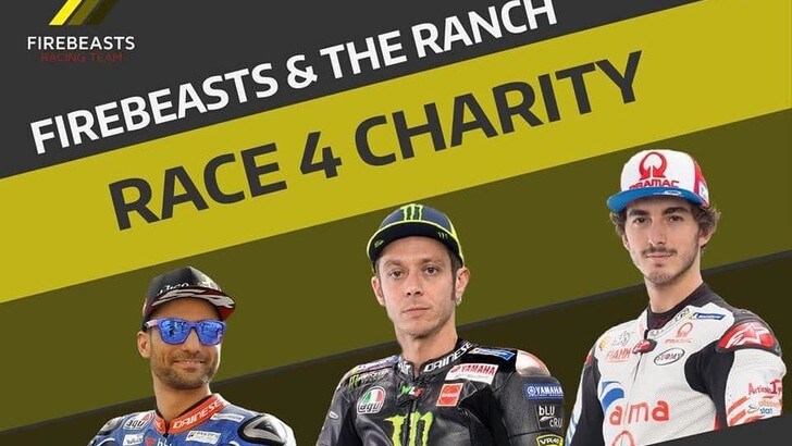 Anche Valentino Rossi al torneo di beneficenza Firebeasts & The Ranch