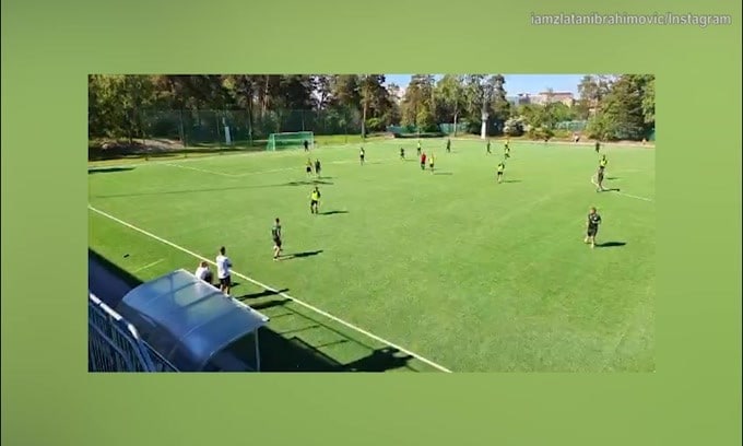 L'Hammarby gioca, Ibra mostra la partita sui social