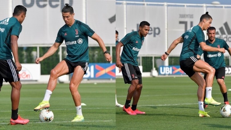 L'allenamento della Juve: Ronaldo, che numeri!