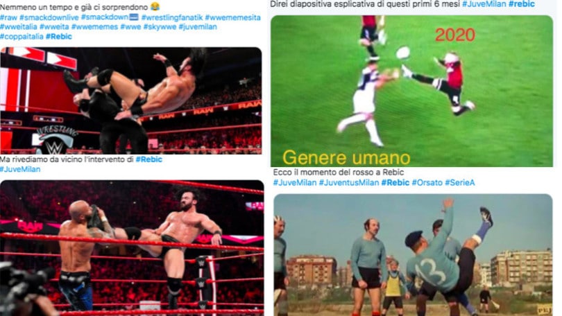 Rebic, tifosi scatenati sui social per il fallo su Danilo