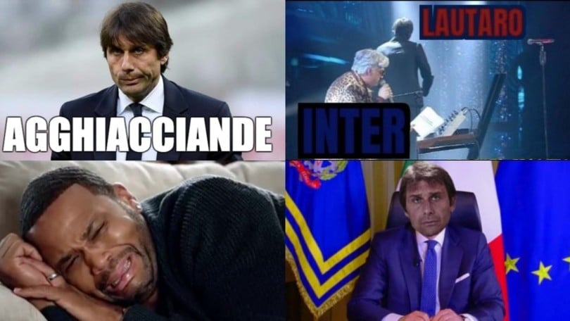 Conte e l’Inter fuori dalla Coppa Italia: sui social partono le ironie