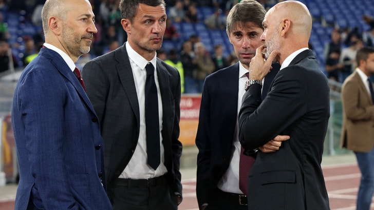 Milan, Gazidis, Maldini e Massara a colloquio con Pioli prima del ...
