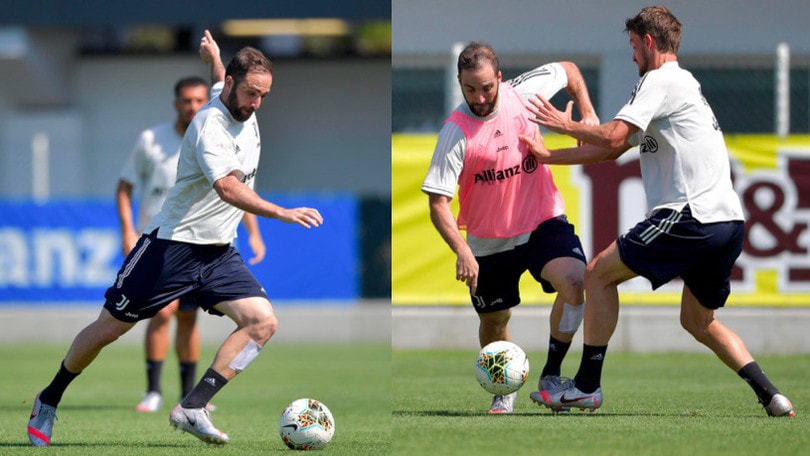 Juve, Higuain scalpita: allenamento in gruppo