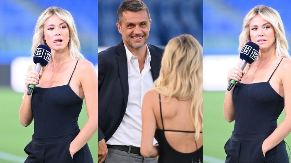 Diletta Leotta incanta l'Olimpico: nuovo look per Lazio-Milan