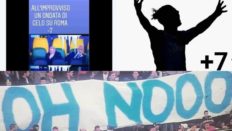 La Lazio cade con il Milan, la Juve vola a +7: il web si scatena