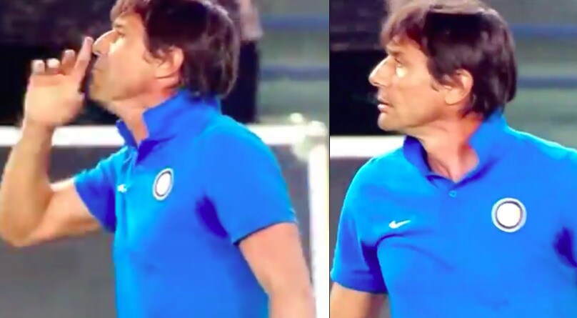 Conte, battibecco con Juric durante Verona-Inter
