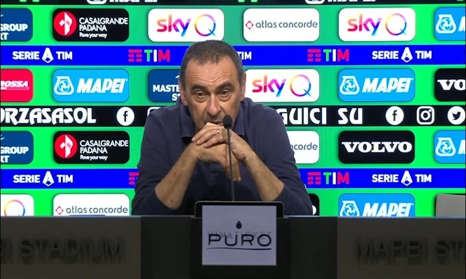 Sarri: "Servono 9 punti per lo Scudetto"