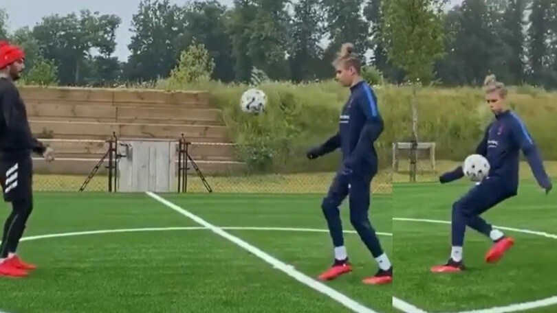 Romeo e David Beckham, il tocco di palla è sempre quello