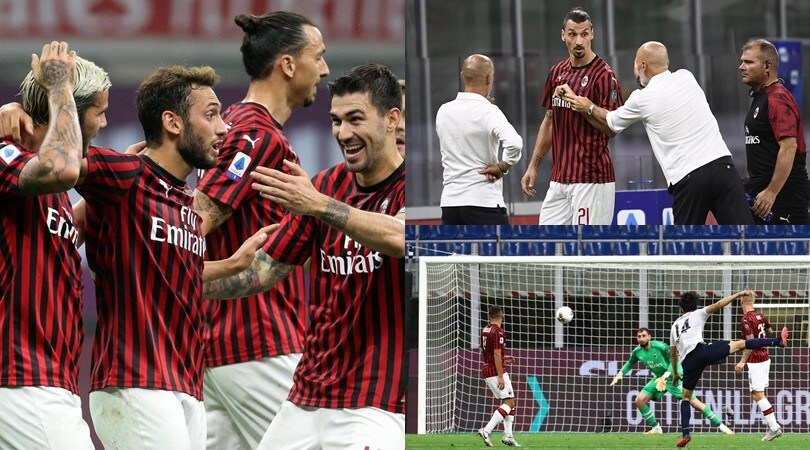 Milan show col Bologna, ma che gol Tomiyasu! Ibra non prende bene il cambio