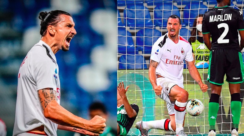 Milan, Ibrahimovic show: che doppietta contro il Sassuolo