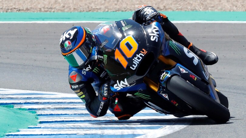 Gp Andalusia: Bastianini vince in Moto2, podio tutto italiano con Marini e Bezzecchi