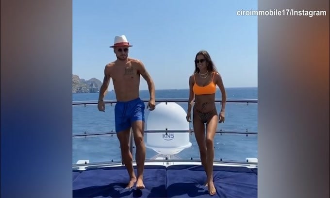 Lazio, ecco i ballerini: sono Immobile e Jessica!