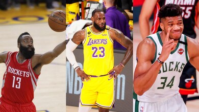 Nba: Lebron James, Harden e Antetokounmpo candidati al titolo di Mvp