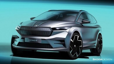 Skoda Enyaq IV, il teaser della