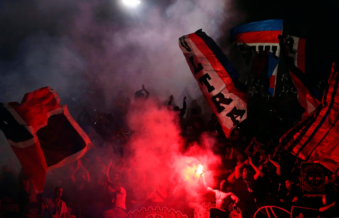 I tifosi del Psg al Parco dei Principi per seguire la finale col Bayern