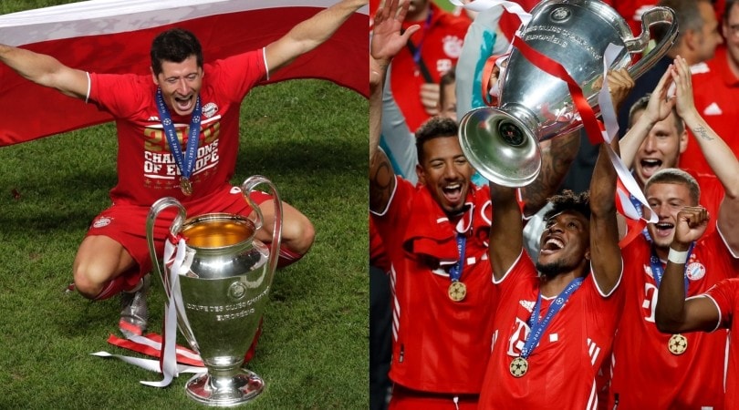 Da Lewandowski a Coman, il Bayern posa con la Champions League