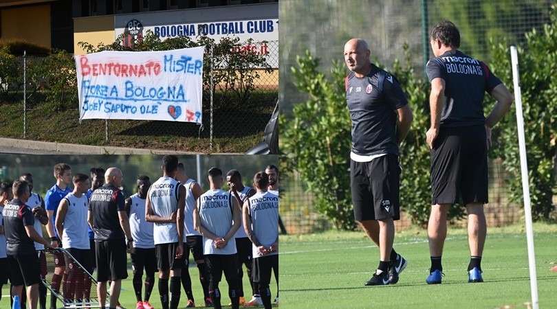Mihajlovic in campo, l'accoglienza dei tifosi del Bologna: "Bentornato mister"