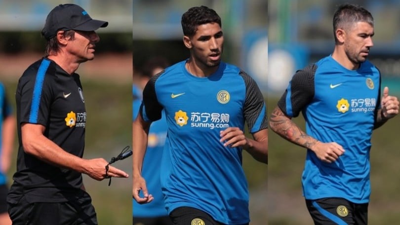 Inter, rinforzi per Conte: Hakimi e Kolarov al lavoro