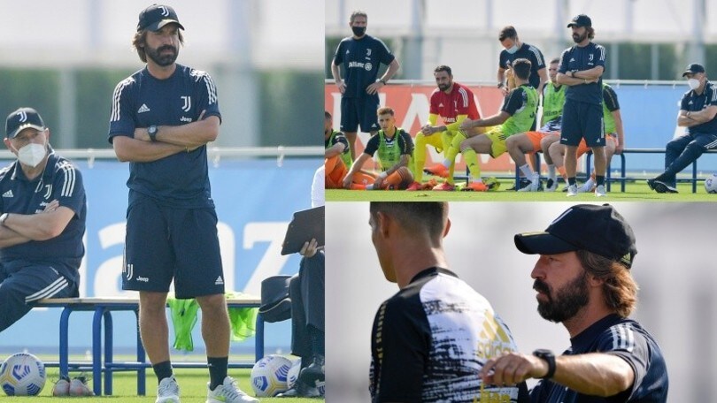 Pirlo comanda la sua Juve contro il Novara