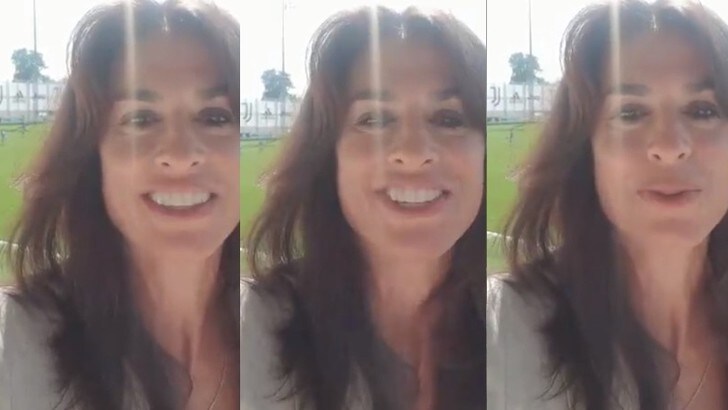 Juventus, Gabriela Sabatini in visita alla Continassa