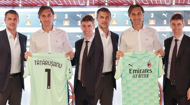 Milan, Maldini e Massara presentano il nuovo acquisto Tatarusanu