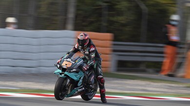 Gp Catalogna: Quartararo il più veloce nel warm up, Valentino Rossi terzo
