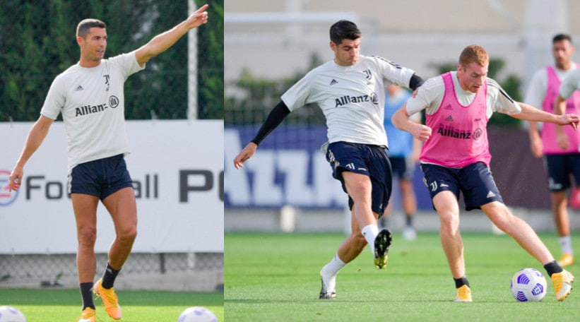 Juve, Ronaldo indica la via. Morata, festa in campo