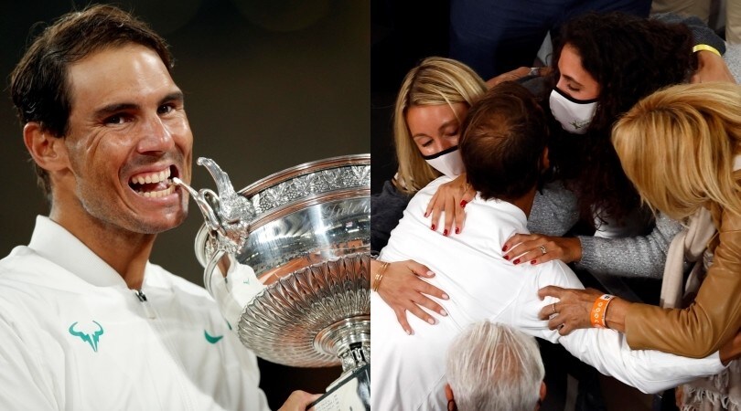 Il trionfo di Nadal al Roland Garros e l'abbraccio alla famiglia