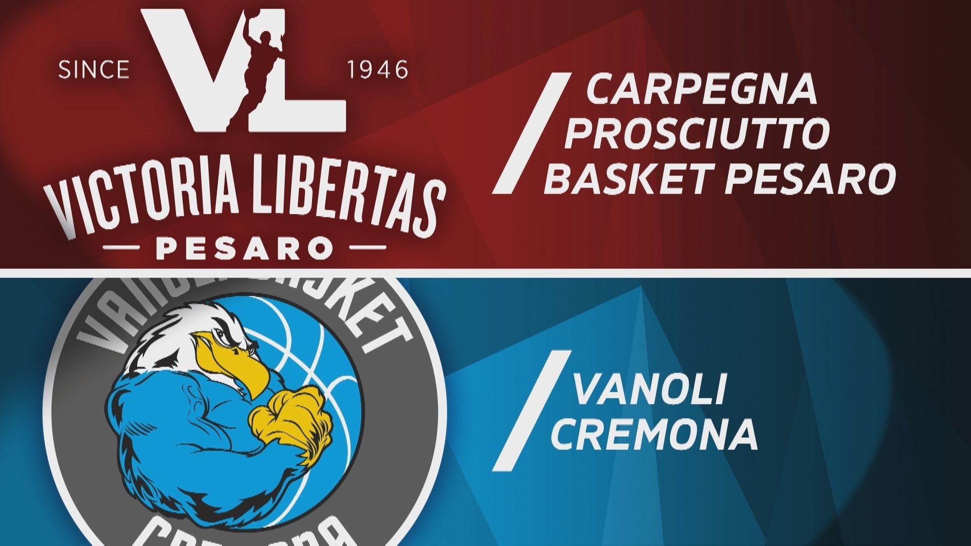 Carpegna Prosciutto Pesaro - Vanoli Basket Cremona 95-83