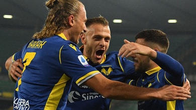 Barak trascina il Verona con due gol, il Benevento di Inzaghi va ko