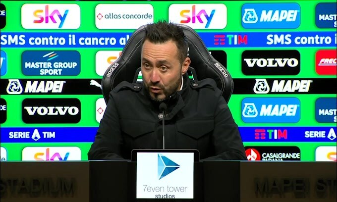 De Zerbi: "Abbiamo fatto 75 metri di campo da big, ma i 25..."