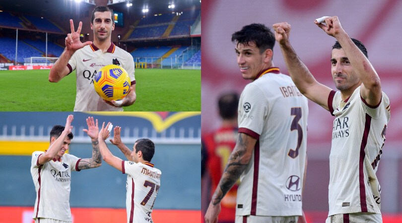 Mkhitaryan show, tripletta al Genoa! Roma espugna Marassi 1-3
