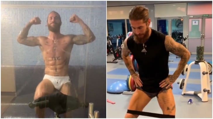 Sergio Ramos mostra i muscoli: lavoro super per tornare in campo