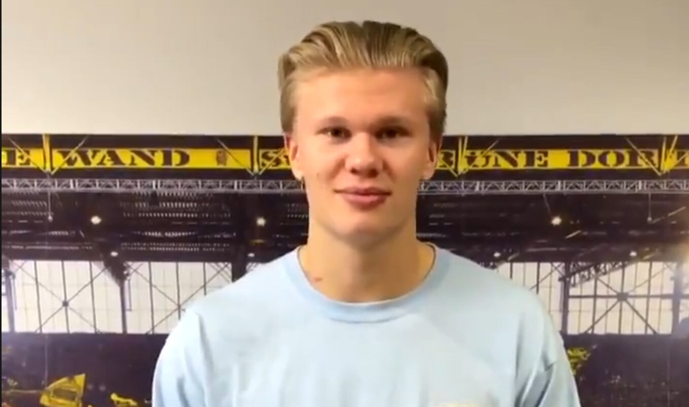 Haaland Golden Boy 2020: «Felice, un premio che sarà pura ispirazione»