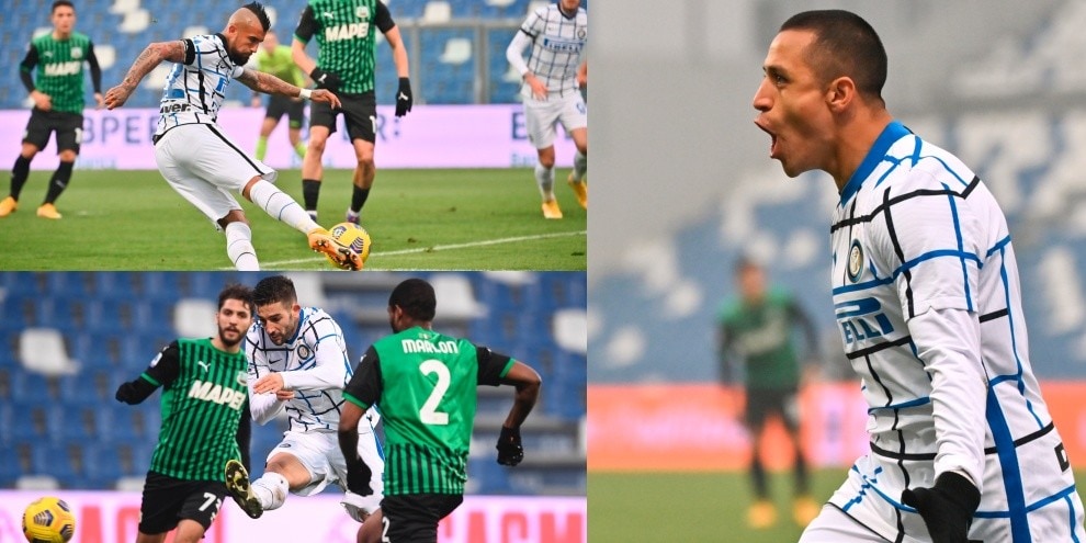 L'Inter è seconda: Sanchez, un autogol e Gagliardini per il tris