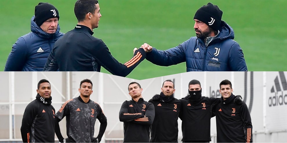Juve, Pirlo e Ronaldo pugno d'intesa per la Champions