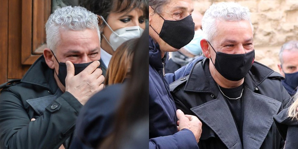 Funerali Paolo Rossi, la commozione di Roberto Baggio