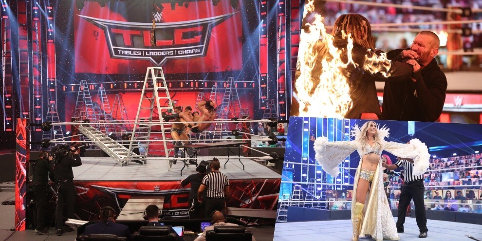TLC, il finale è "infuocato": Randy Orton dà alle fiamme The Fiend