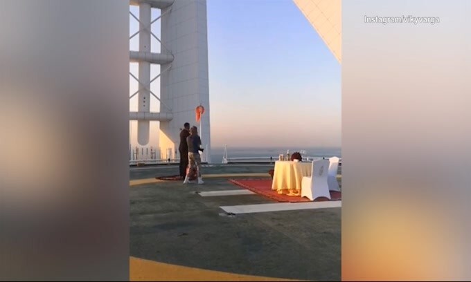 La romantica proposta di matrimonio di Graziano Pellè