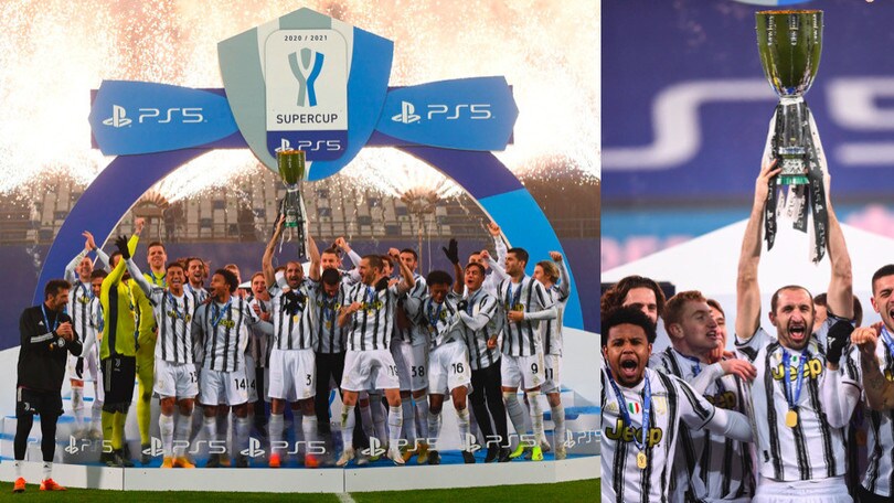 Gioia Juve, Chiellini alza la Supercoppa italiana
