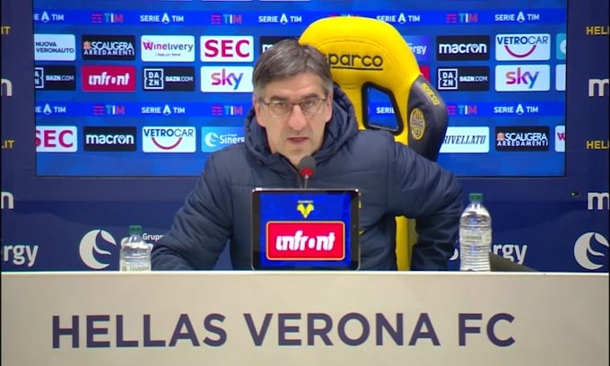 Juric: "Salvezza? Mancano 6-7 punti. A Verona si lavora bene"