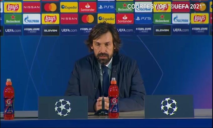Pirlo: "Rigore negato? Pesa. Era netto, ma l'arbitro ha detto.."