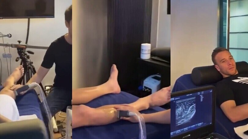 Arthur, il video dell'ecografia: ecco cos'ha alla gamba