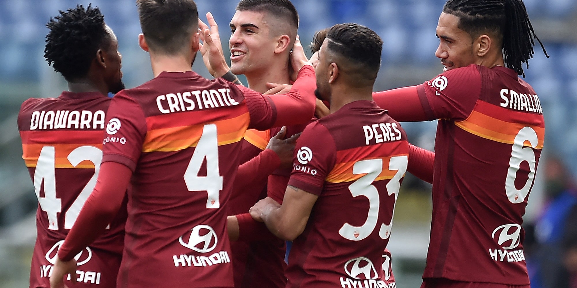 Mancini, che stacco! La Roma batte il Genoa 1-0