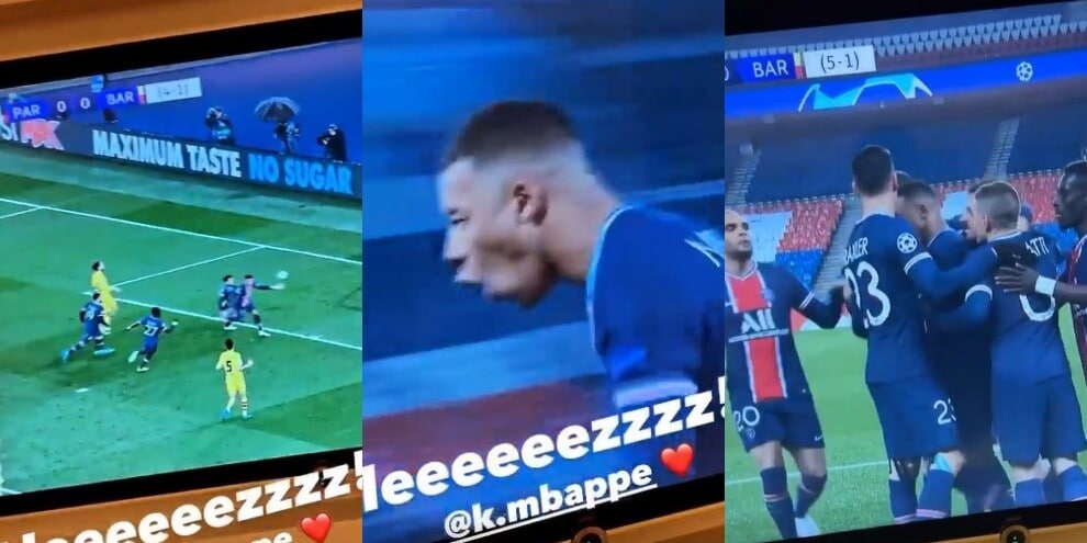 Kean, esultanza pazzesca al gol di Mbappé!