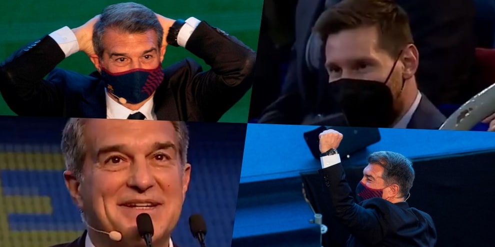 Barcellona, Laporta si insedia e abbraccia Messi